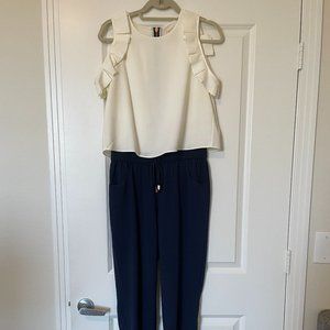 Ted Baker Lulay Jumpsuit with Rose Gold Zippers